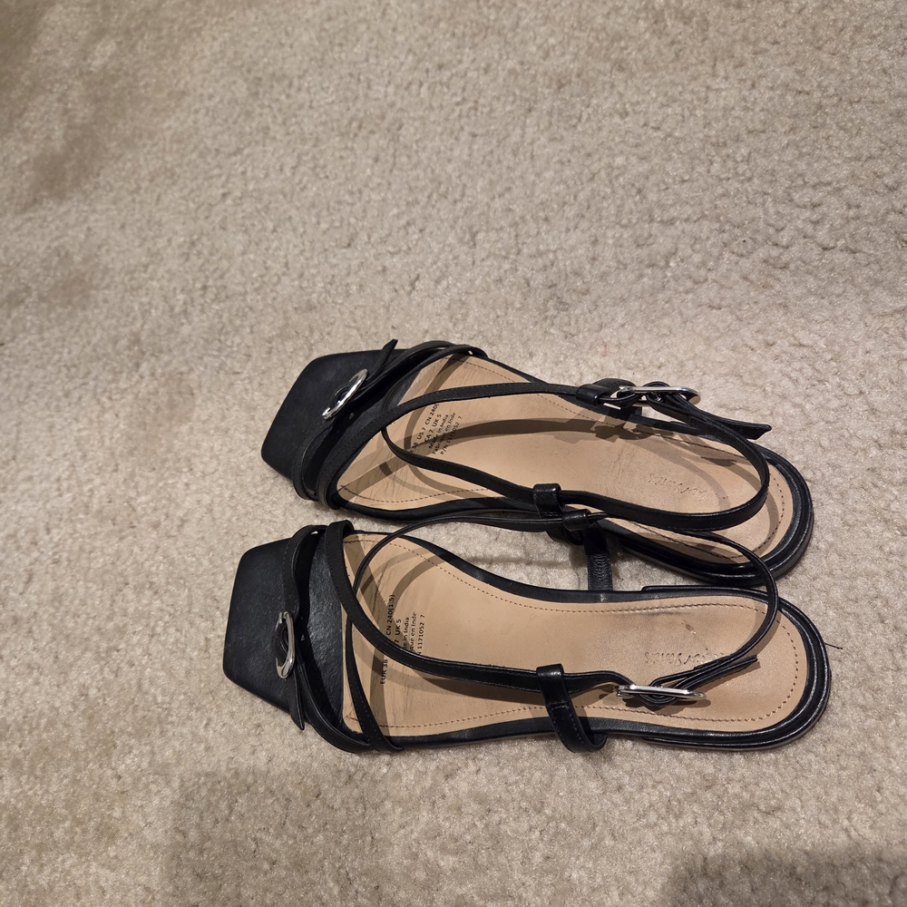 & Other Stories Black Strappy Sandals